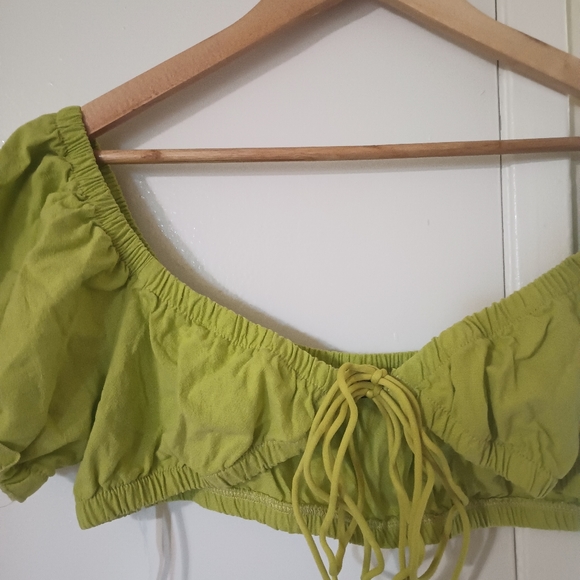 Tie Front Milkmaid Top - Picture 4 of 5